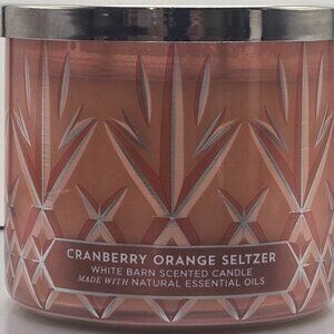 White Barn Cranberry Orange Seltzer with Silver Lid 14.5oz